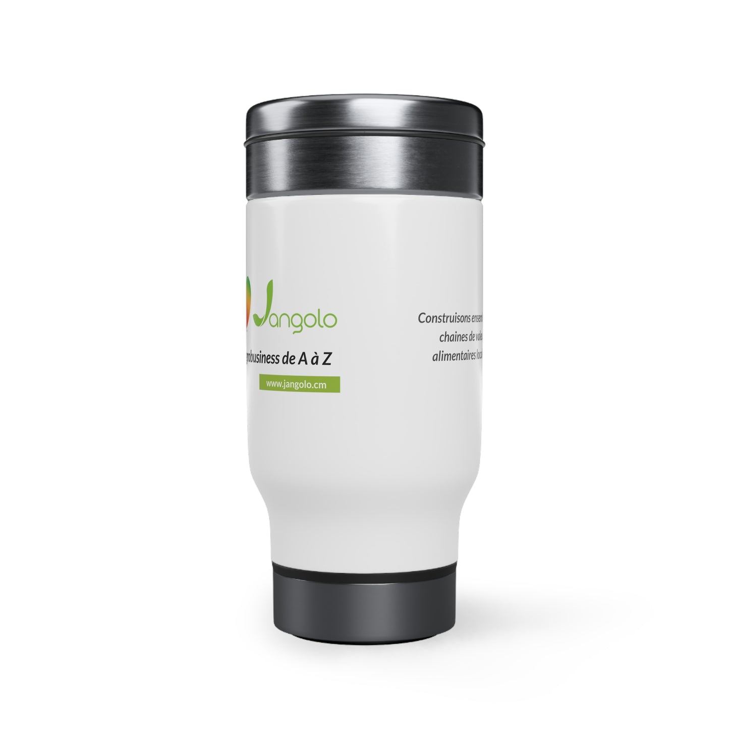 Stainless Steel Travel Mug with Handle, 14oz